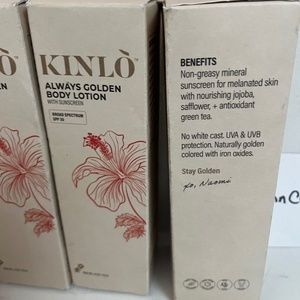 New Kinlo Always Golden Body Lotion  with sunscreen spf30 NEW in Box 4oz